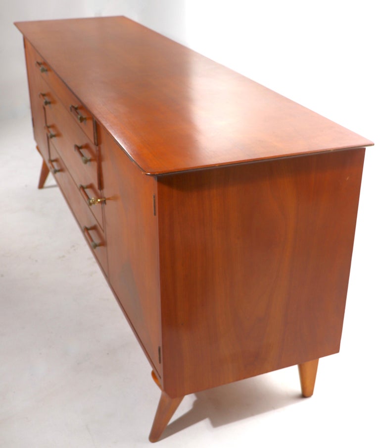 American Mid Century Credenza Sideboard Dresser by Renzo Rutily for Johnson Furniture Co.