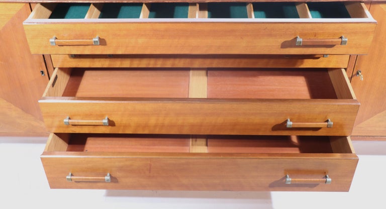 20th Century Mid Century Credenza Sideboard Dresser by Renzo Rutily for Johnson Furniture Co.