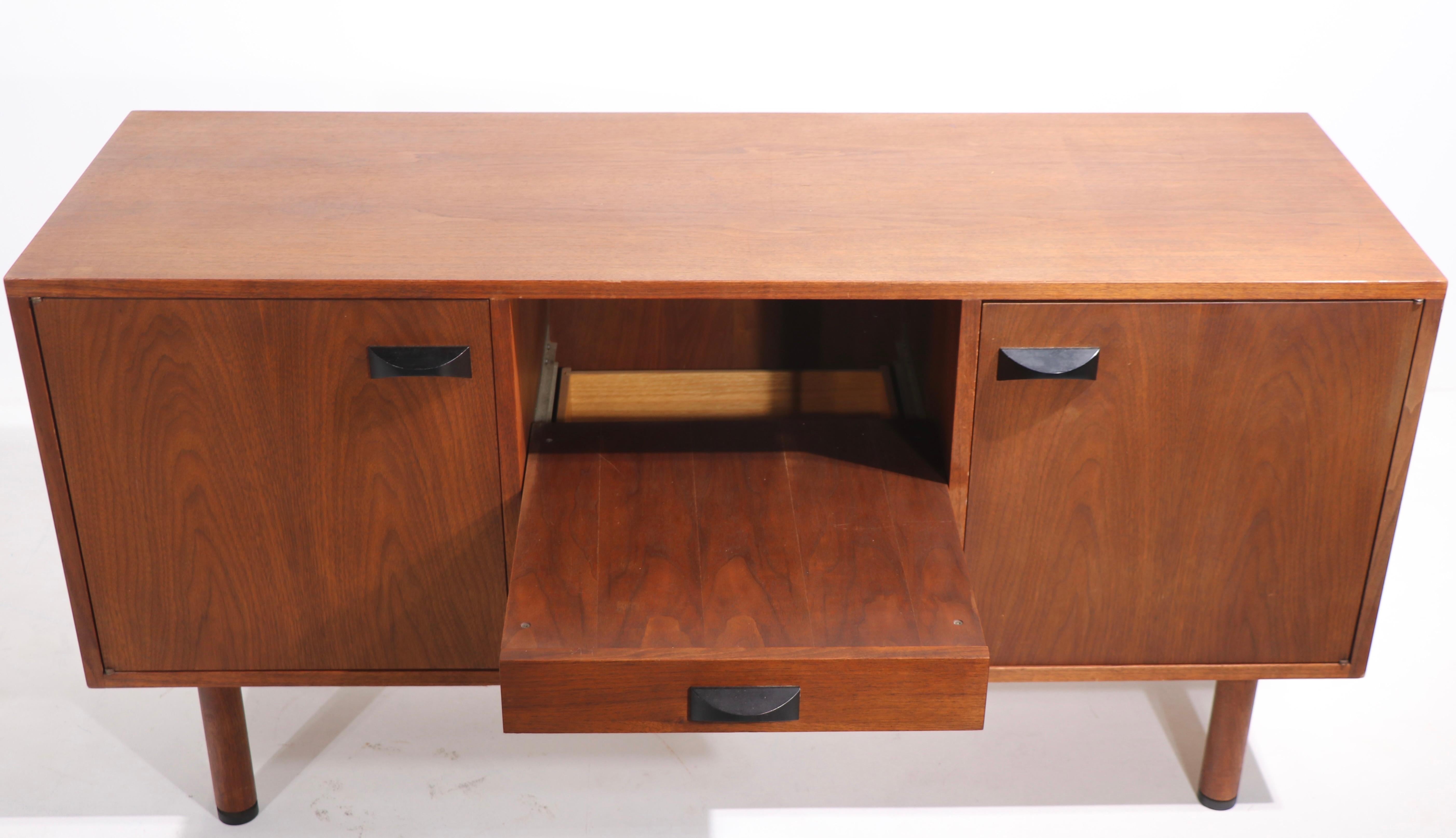 American Mid Century Credenza Stereo Cabinet by Hardwood House After Risom