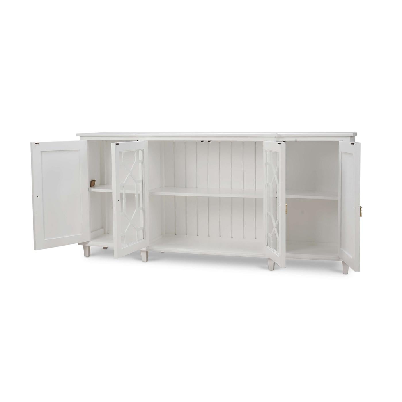 Mid-Century Modern Mid Century Credenza - True White Finish For Sale