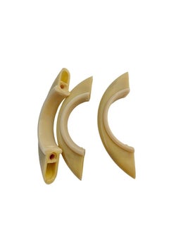 Mid Century Creme & Ivory Trim Bakelite Bridge Drawer Pulls Set of 12