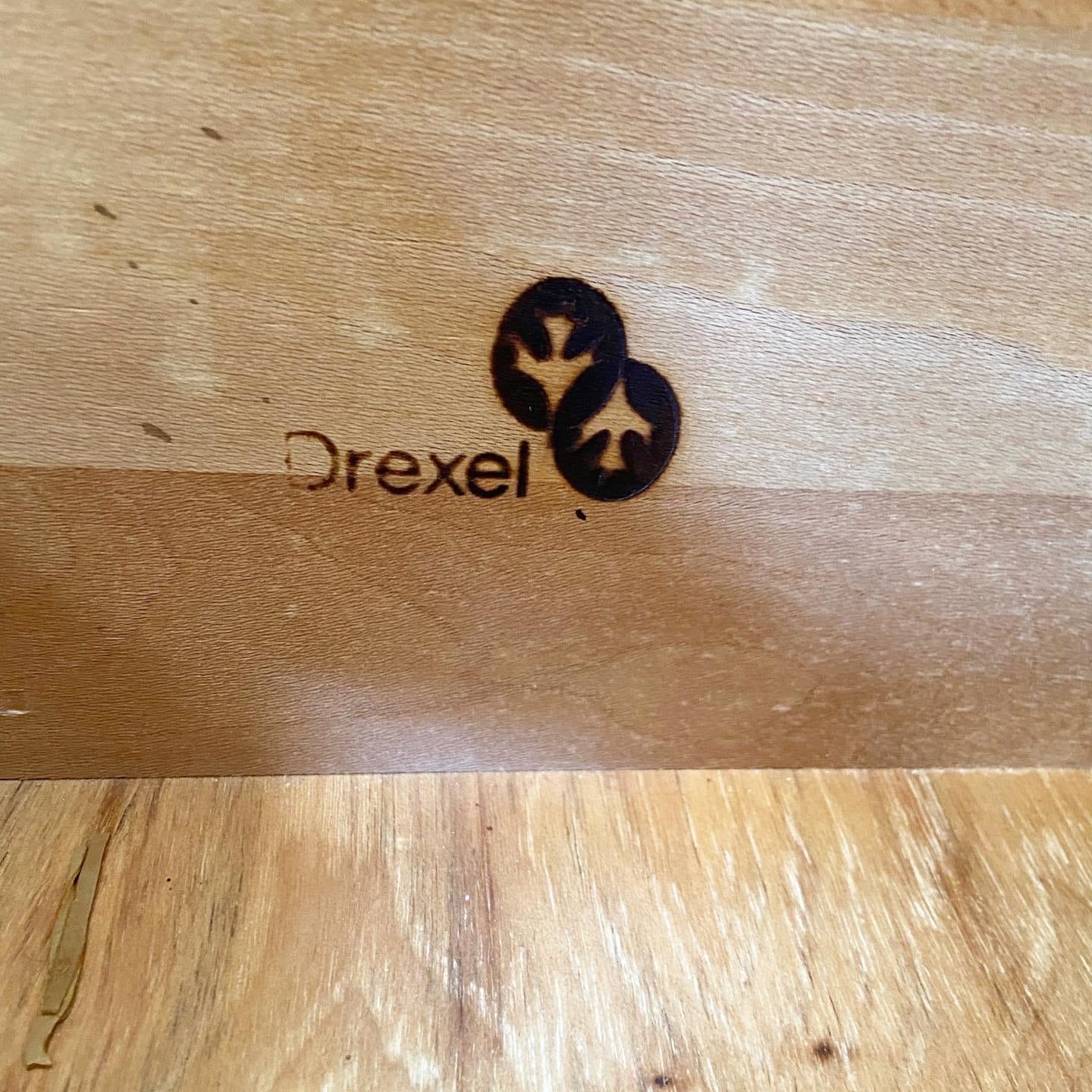 Mid Century Cross Country Highboy Armoire by Drexel In Good Condition For Sale In Delray Beach, FL