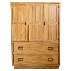 Mid Century Cross Country Highboy Armoire by Drexel