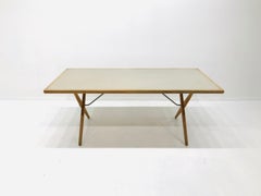 Midcentury Crossed Legged Table AT303 by Hans J. Wegner for Andreas Tuck, 1950s