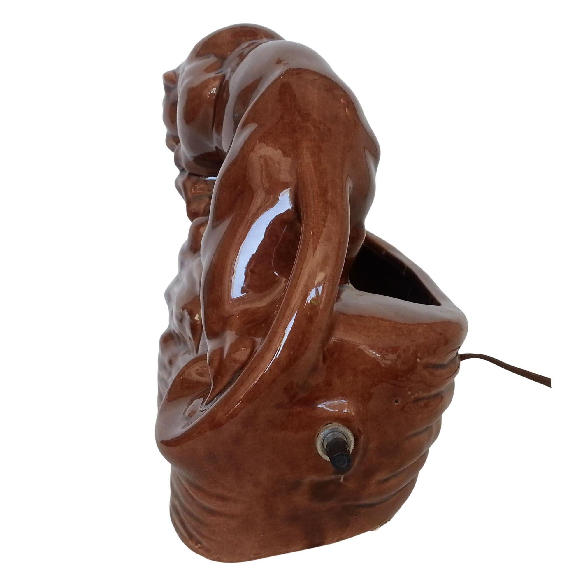 Mid-Century Modern Lampe TV Crouching Puma Panther du milieu du siècle en vente