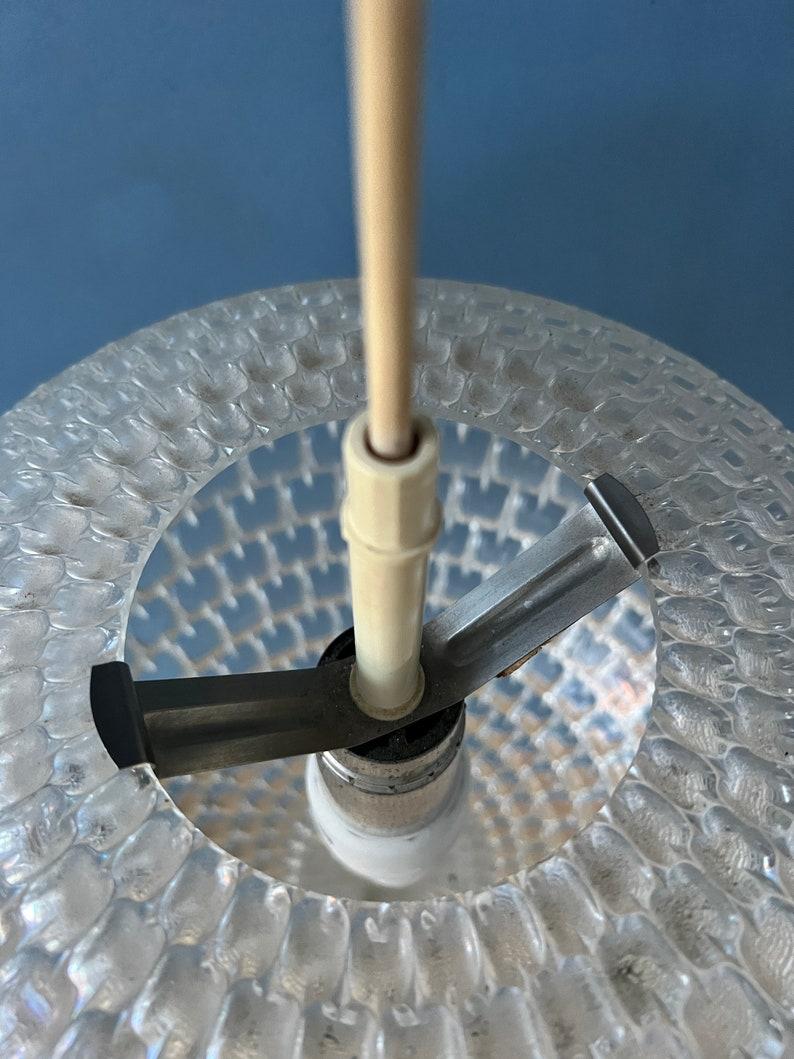 20th Century Mid Century Crystal Ball Acrylic Glass Pendant Lamp, 1970s For Sale