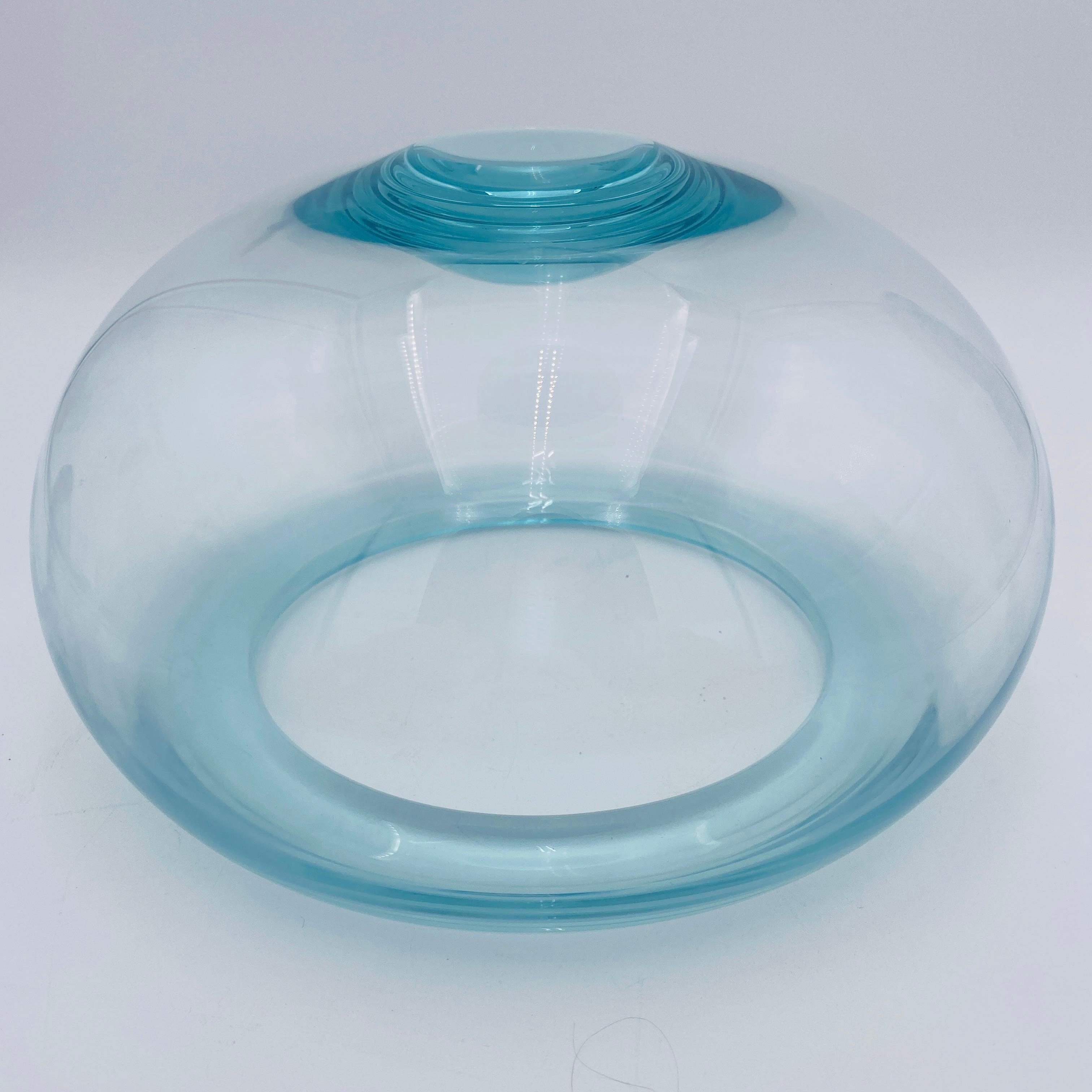 Mid Century Crystal Bowl by Per Lutken for Holmegaard, Denmark For Sale 3