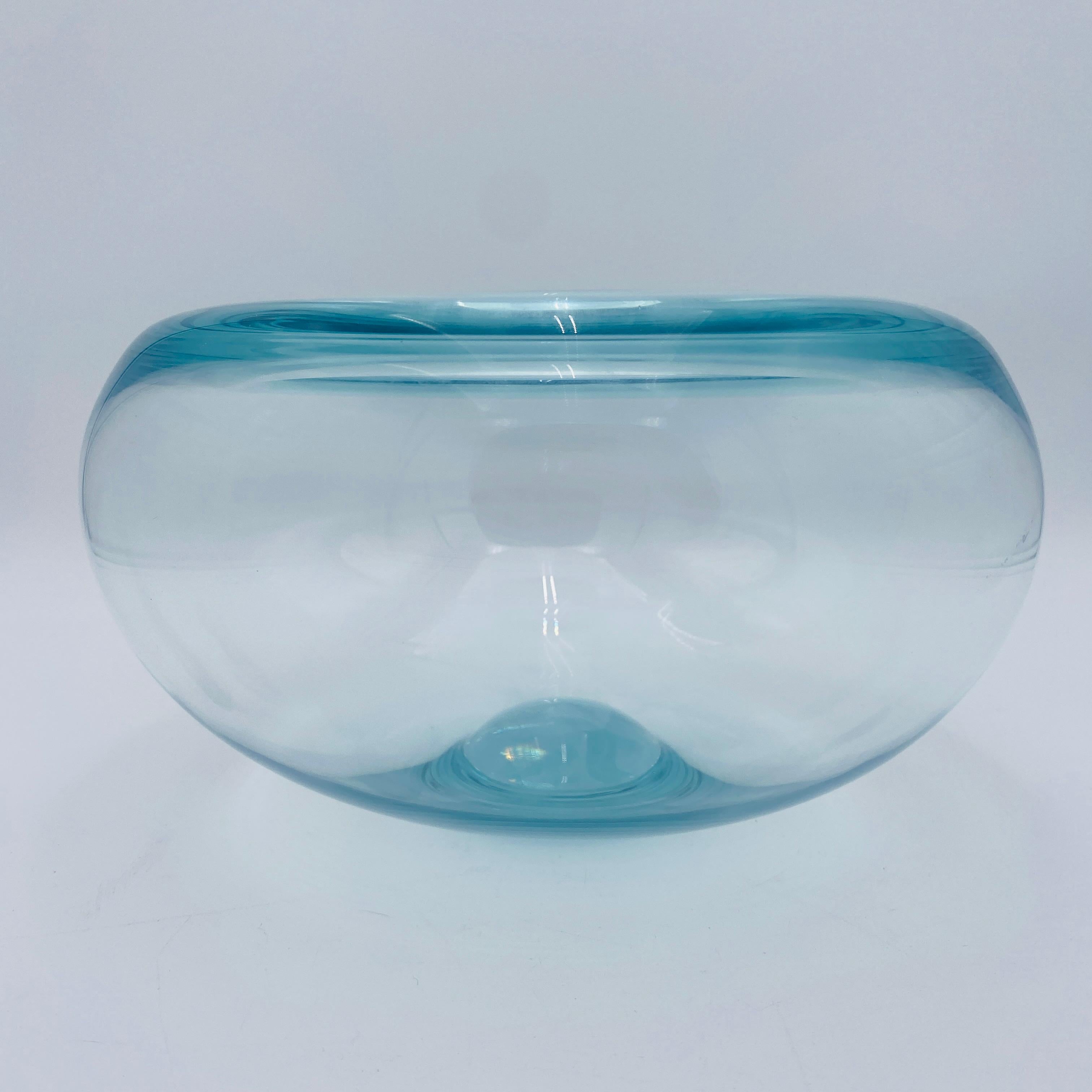 Mid-Century Modern Mid Century Crystal Bowl by Per Lutken for Holmegaard, Denmark For Sale