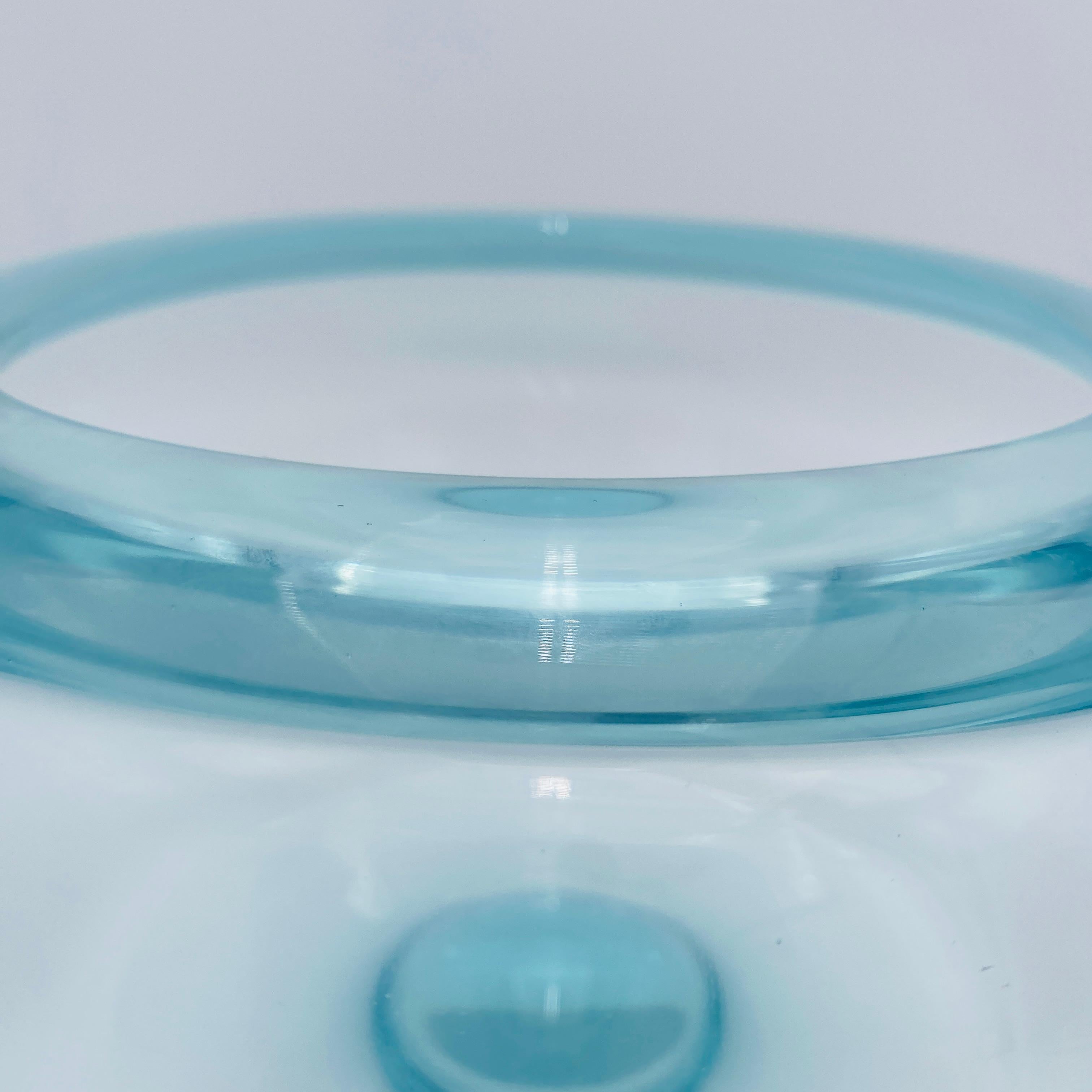 Mid-20th Century Mid Century Crystal Bowl by Per Lutken for Holmegaard, Denmark For Sale