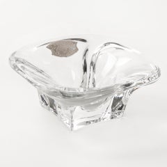 Midcentury Crystal Bowl by Val Saint Lambert