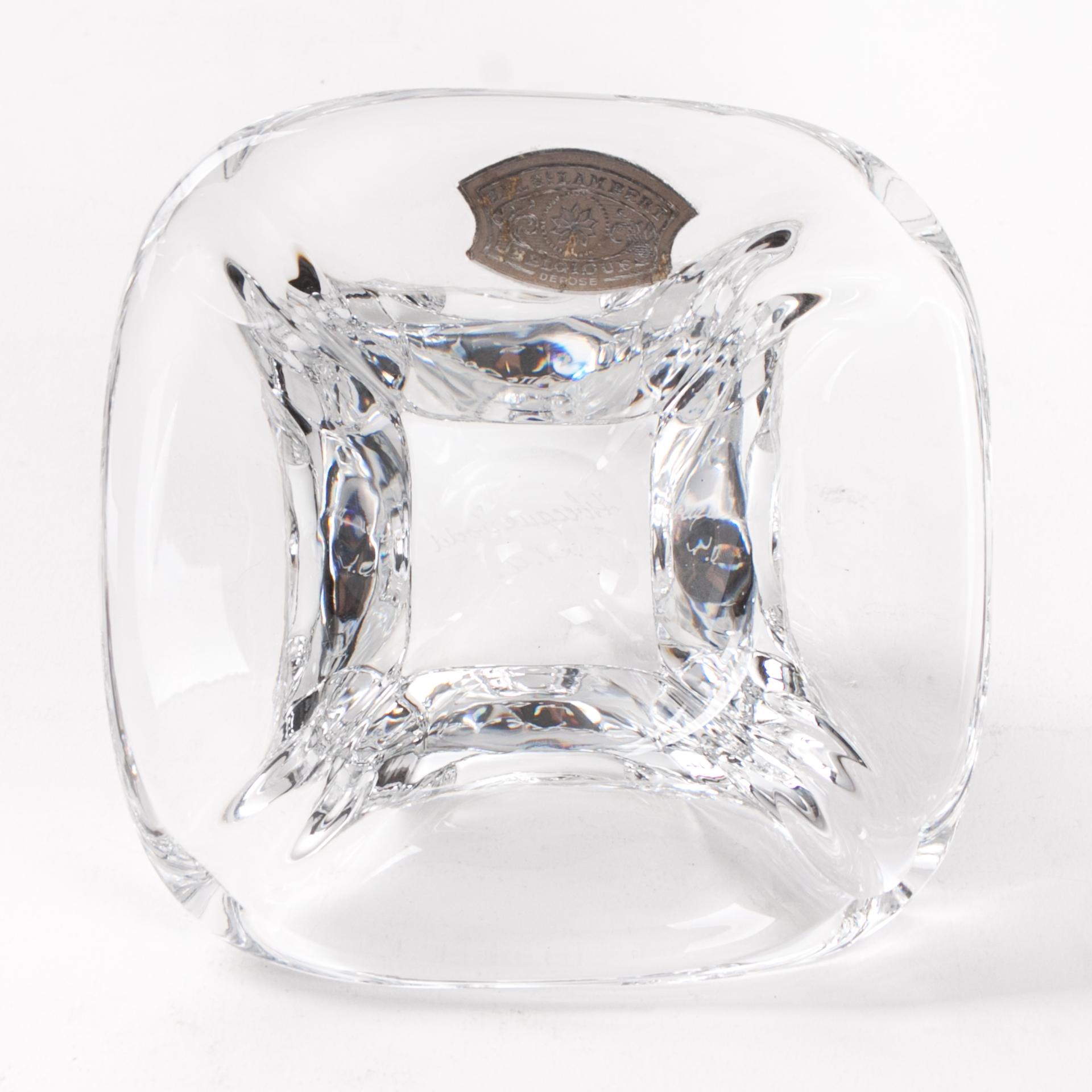 Mid-Century Modern Midcentury Crystal Bowl by Val Saint Lambert For Sale