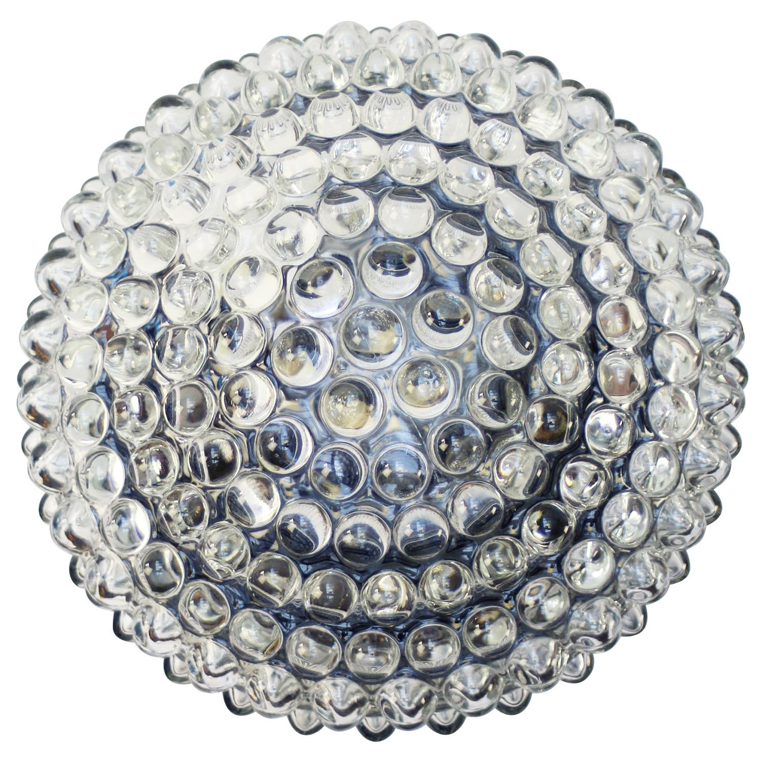 Appliques encastrées en verre cristal clair bakélite du milieu du siècle dernier par WILA Bon état - En vente à Amsterdam, NL