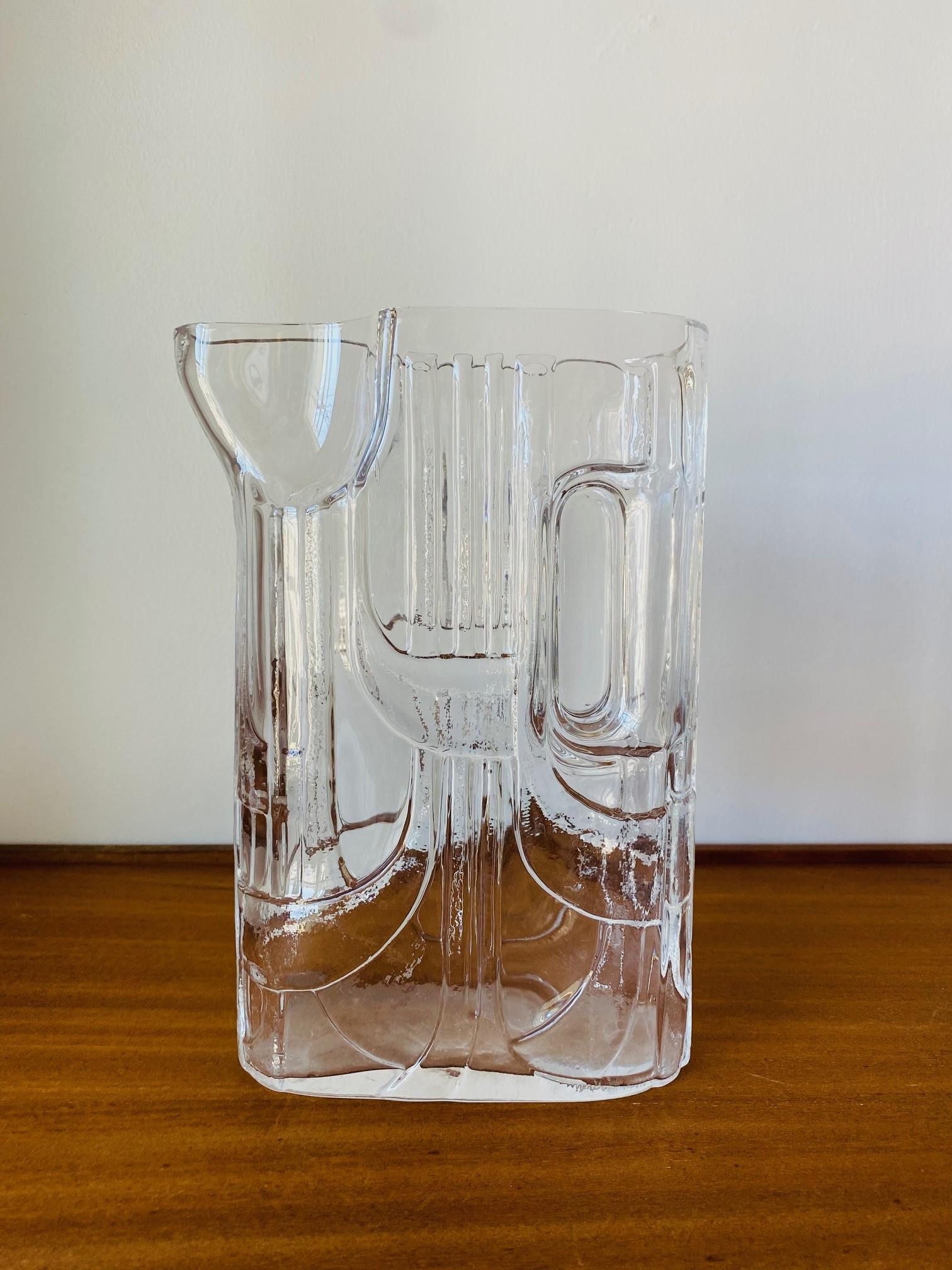 Mid-Century Modern Mid Century Crystal Cocktail or Martini Pitcher by Reidel