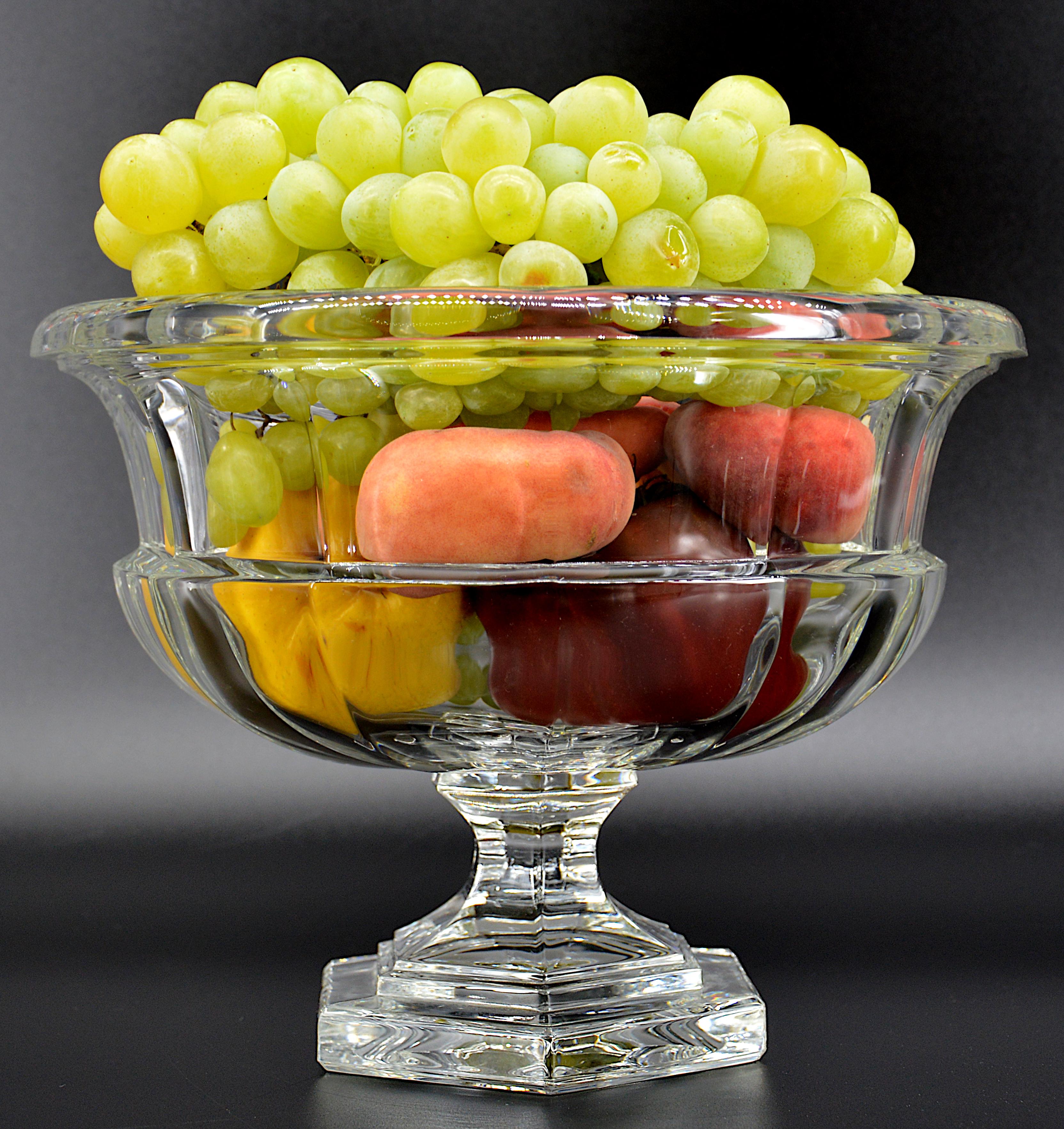 Mid-Century Crystal Fruit Centerpiece, 1950s For Sale 5