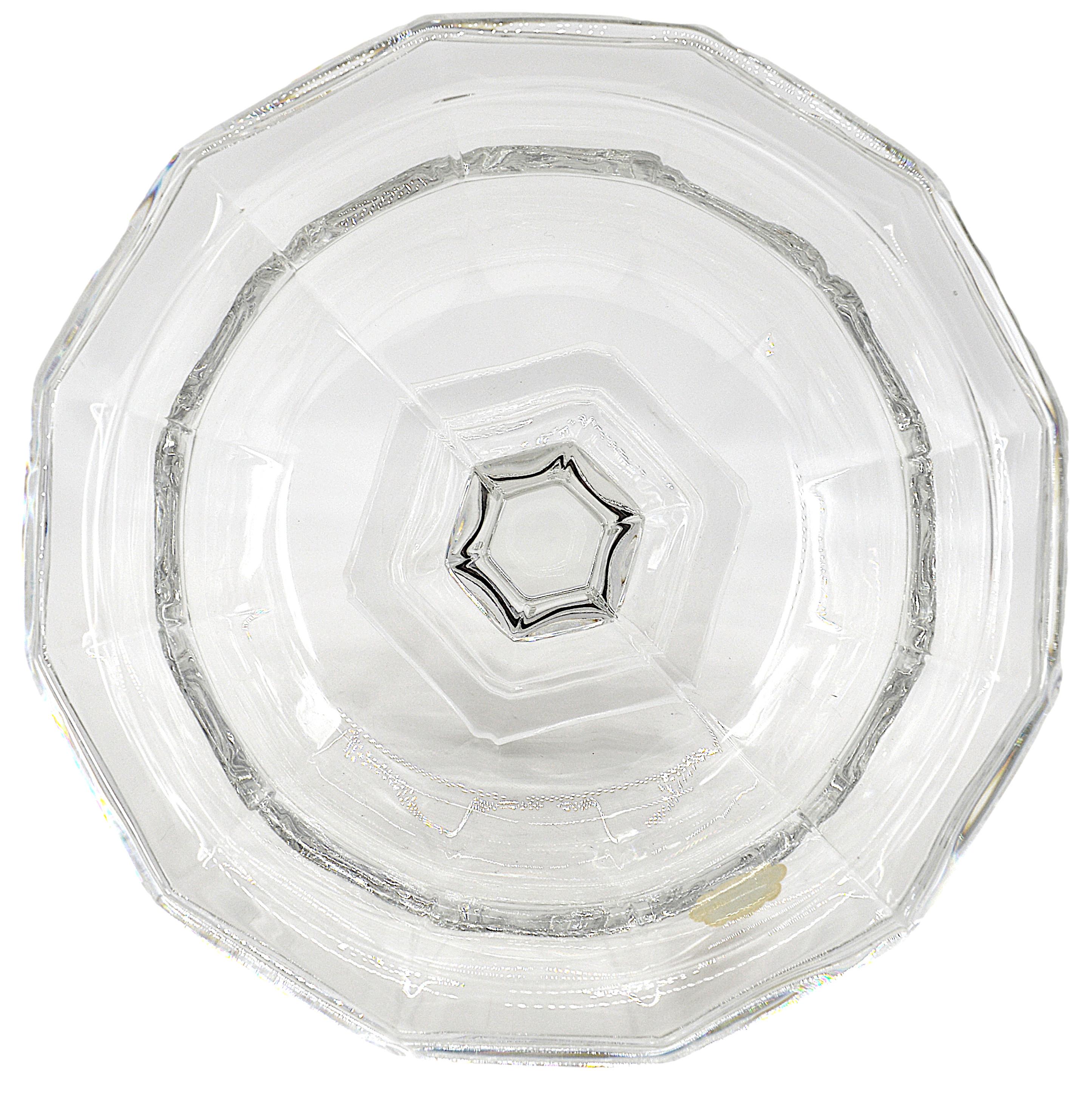 Mid-Century Crystal Fruit Centerpiece, 1950s For Sale 1