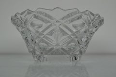 Mid-Century Crystal Glass Bowl, 1960's