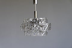 Mid-Century Crystal Glass Chandelier by Kinkeldey Germany, 1960s