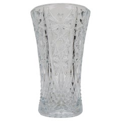 Vase en verre de cristal du milieu du siècle dernier, années 1950