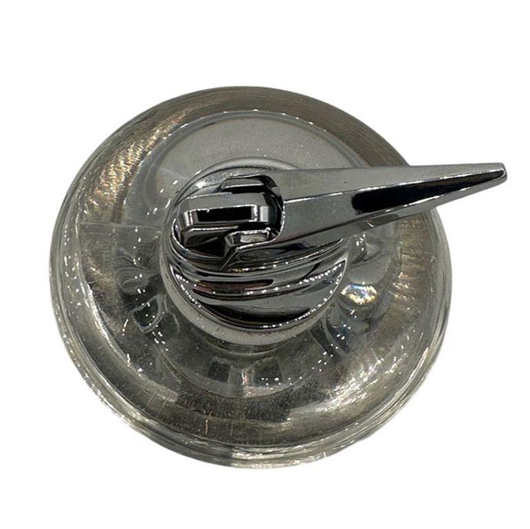 Tischleuchter „Nordic“ aus Kristall von Ronson aus der Mitte des Jahrhunderts (Glas)