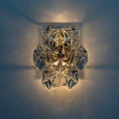 Mid-century Crystal Sconce by Kinkeldey , Germany , 1970s