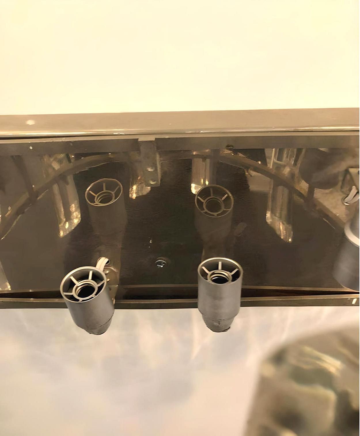 Apliques de cristal modernos de mediados de siglo - un par en venta 3