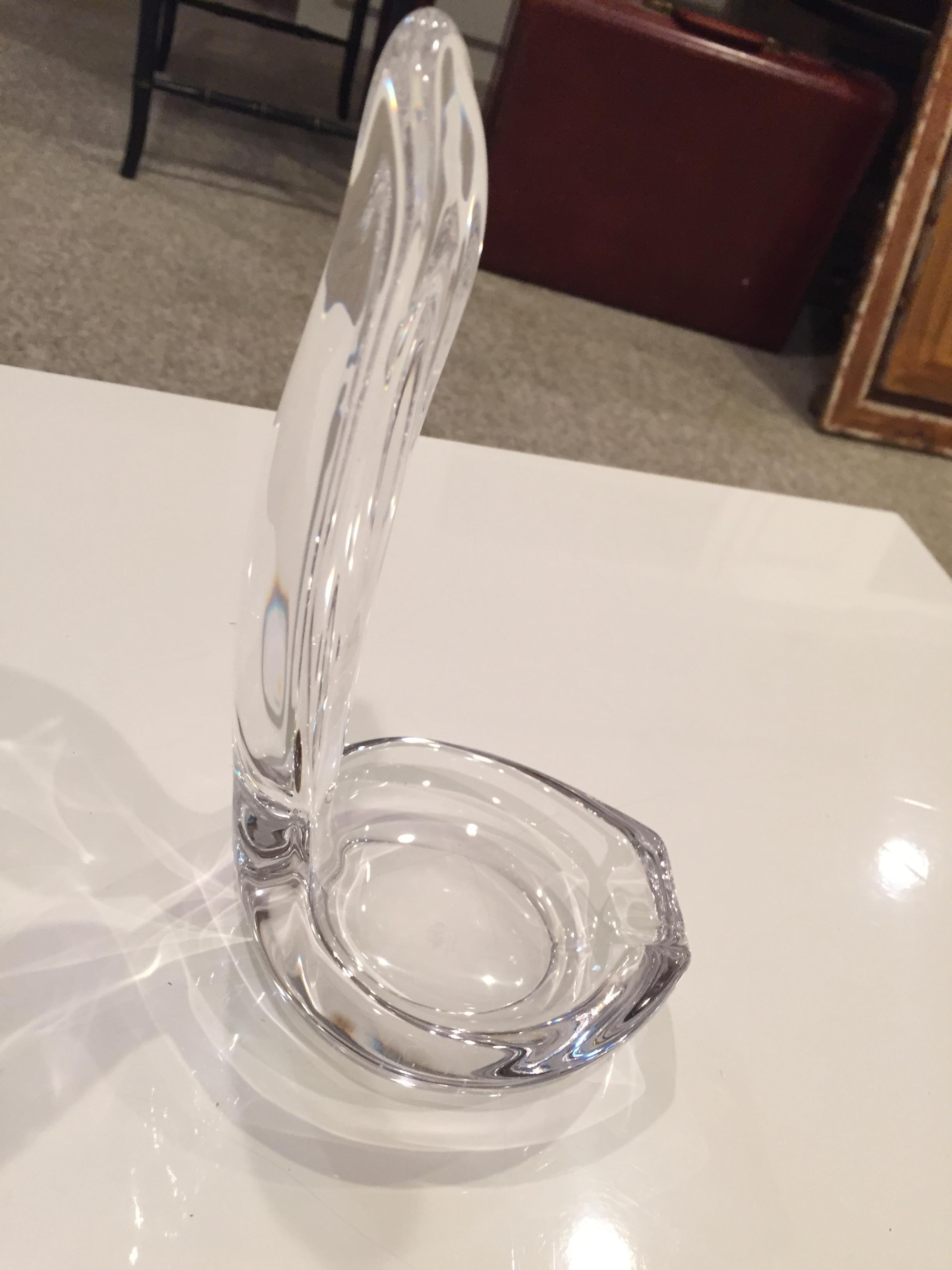 Mid-century Crystal Steuben decorative bowl or ashtray  For Sale 1