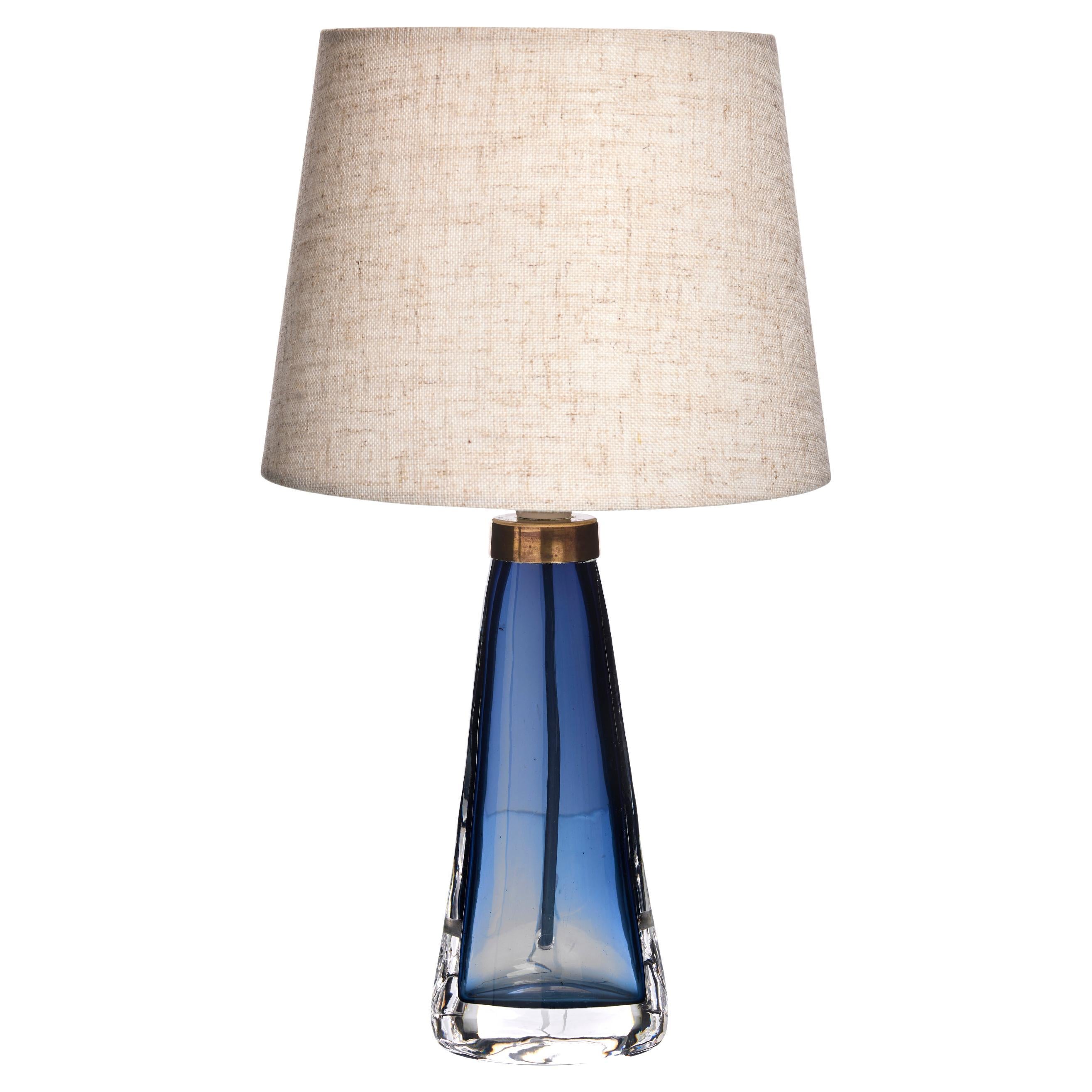 Mid-Century Crystal Table Lamp by Carl Fagerlund for Orrefors, Sweden, 1960s