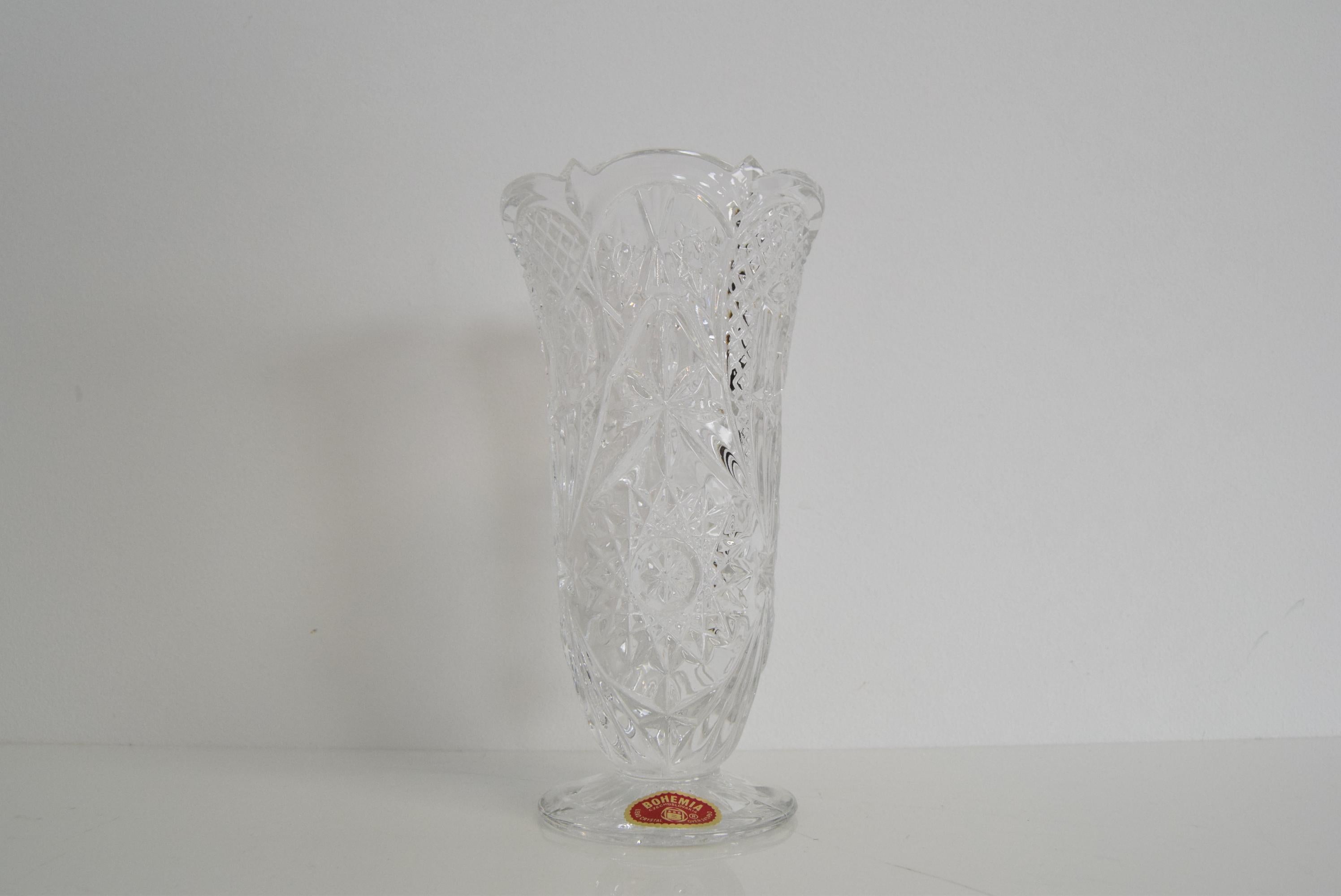 Made in Czechoslovakia
Made of lead crystal, glass
Labeled
Good original condition.
  