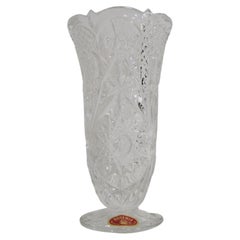 Mid-Century Crystal Vase, Bohemia, 1950's