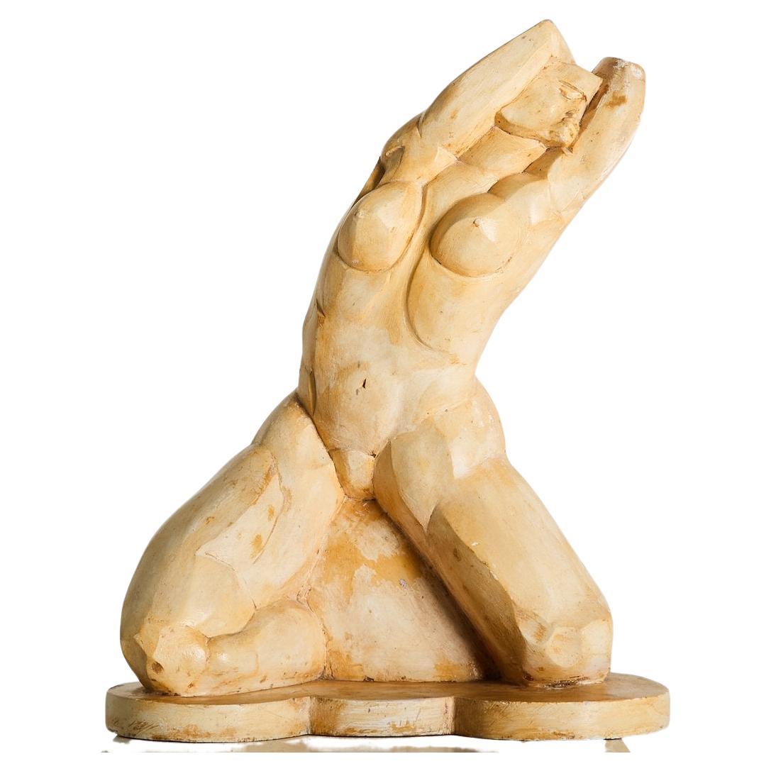 Mid-Century Cubist Plaster Nude Study, 1960s