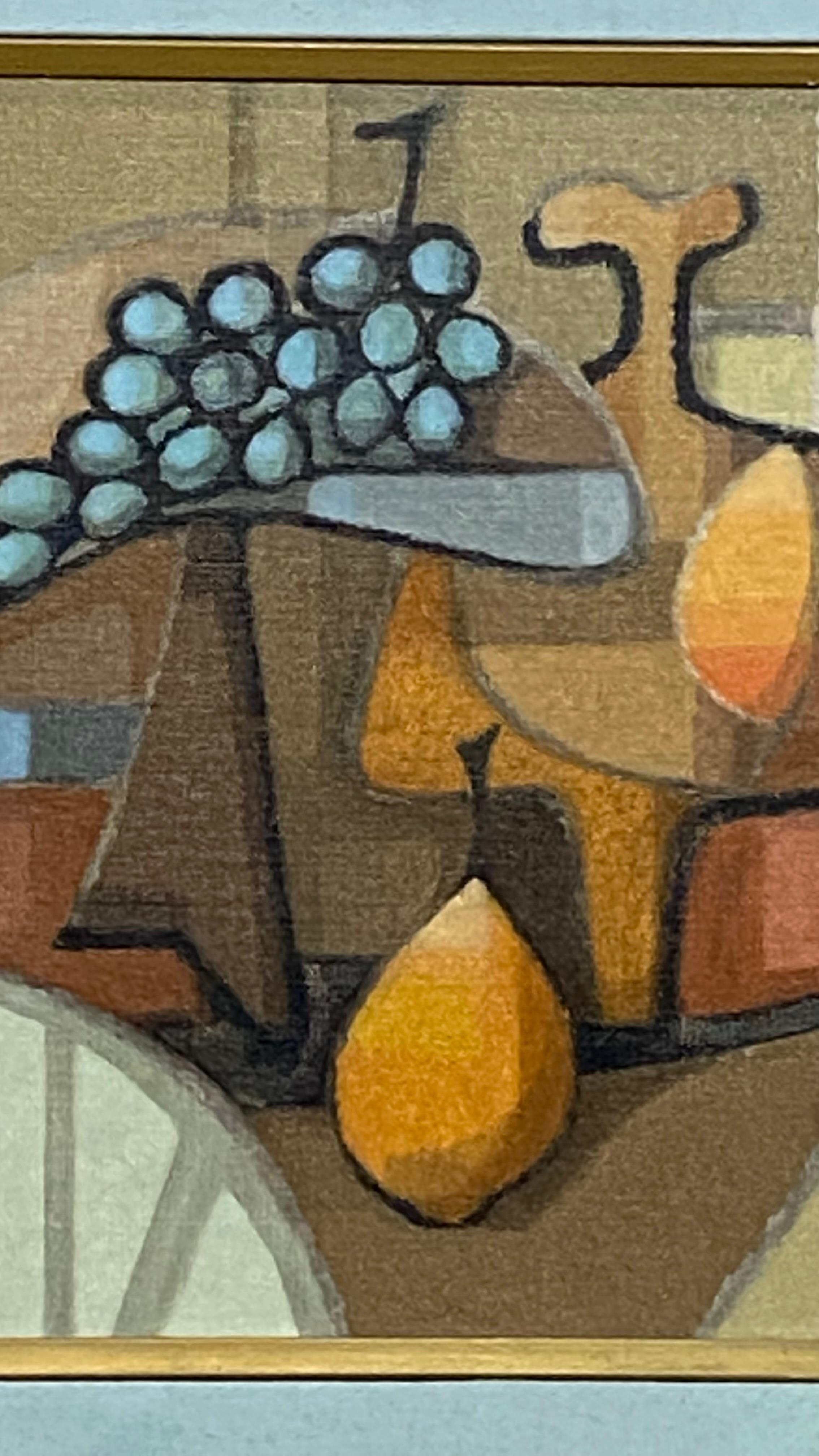 American Mid Century Cubist Still Life Oil Painting, California / Bay Area Artist 1950's