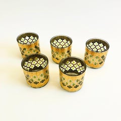 Mid Century Culver Valencia Cocktail Glasses - Set of 5