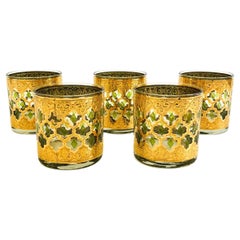 Mid Century Culver Valencia Cocktail Glasses - Set of 5