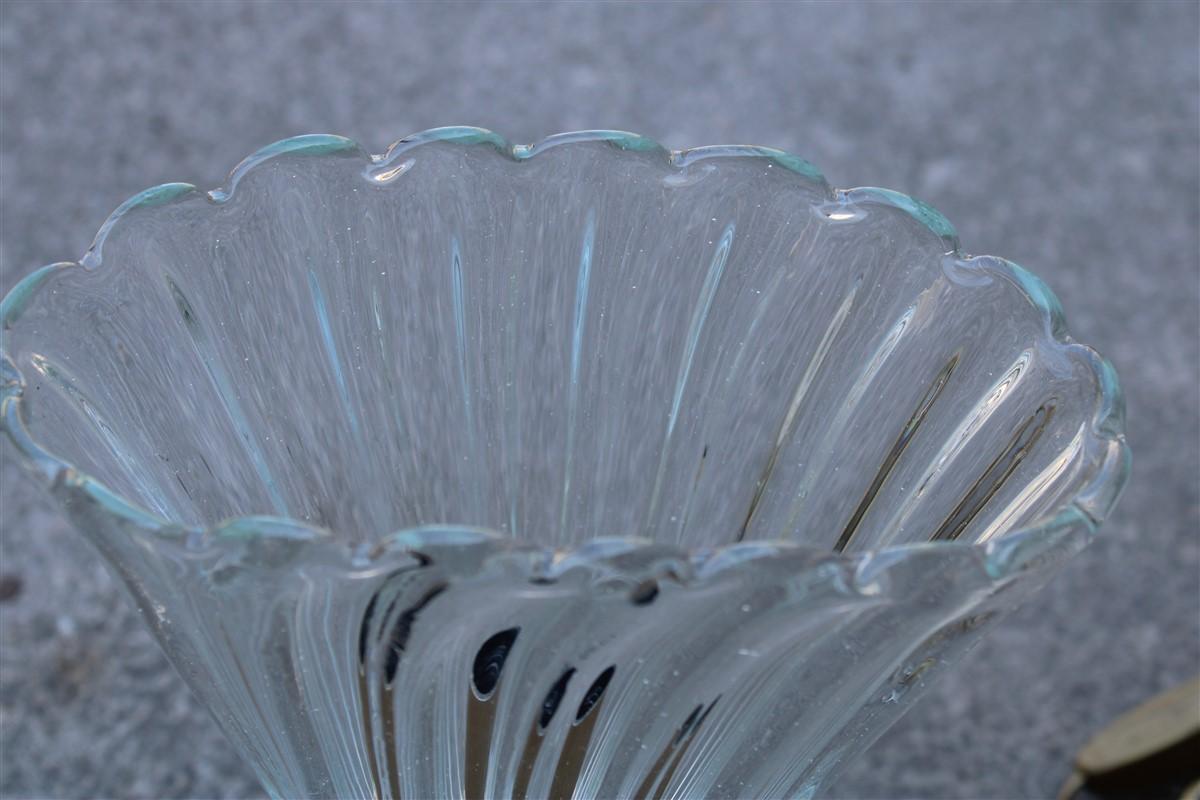 Mid-Century Cup Tischlampe Barovier Murano Glass Made in Italy 1950er Jahre  im Angebot 3