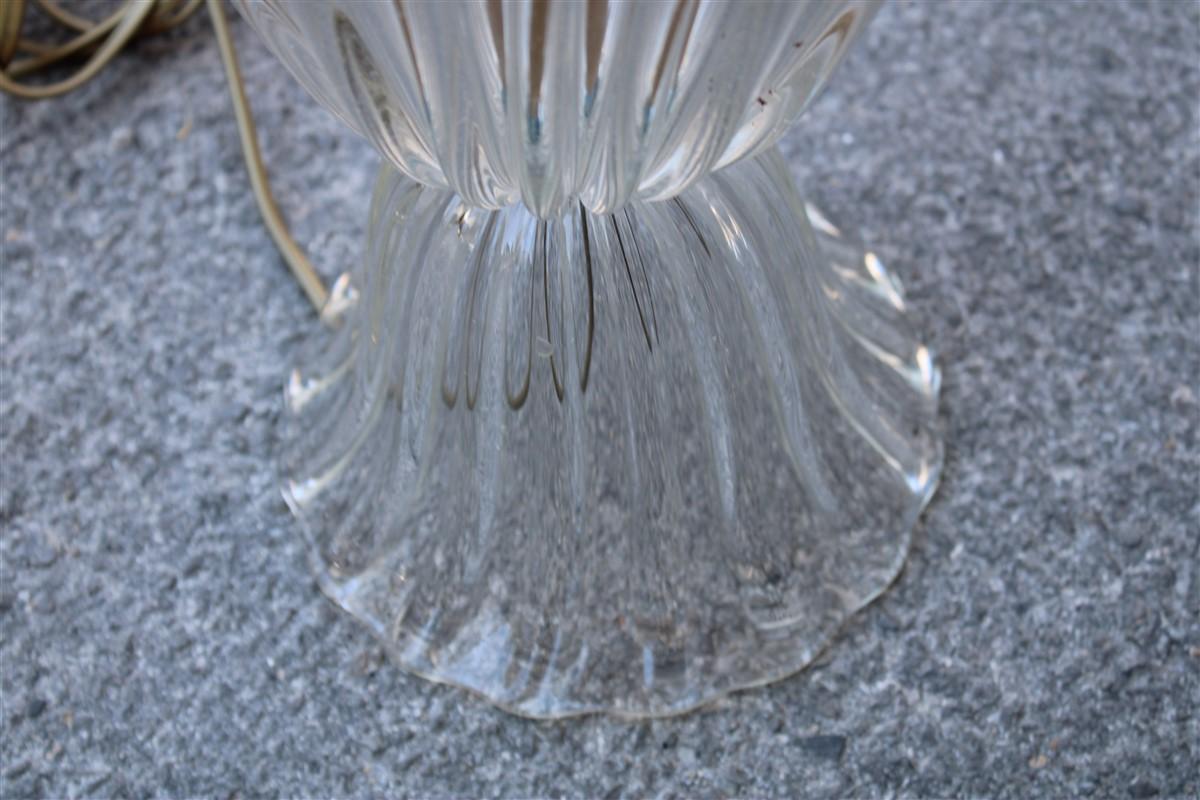 Mid-Century Cup Tischlampe Barovier Murano Glass Made in Italy 1950er Jahre  im Angebot 1
