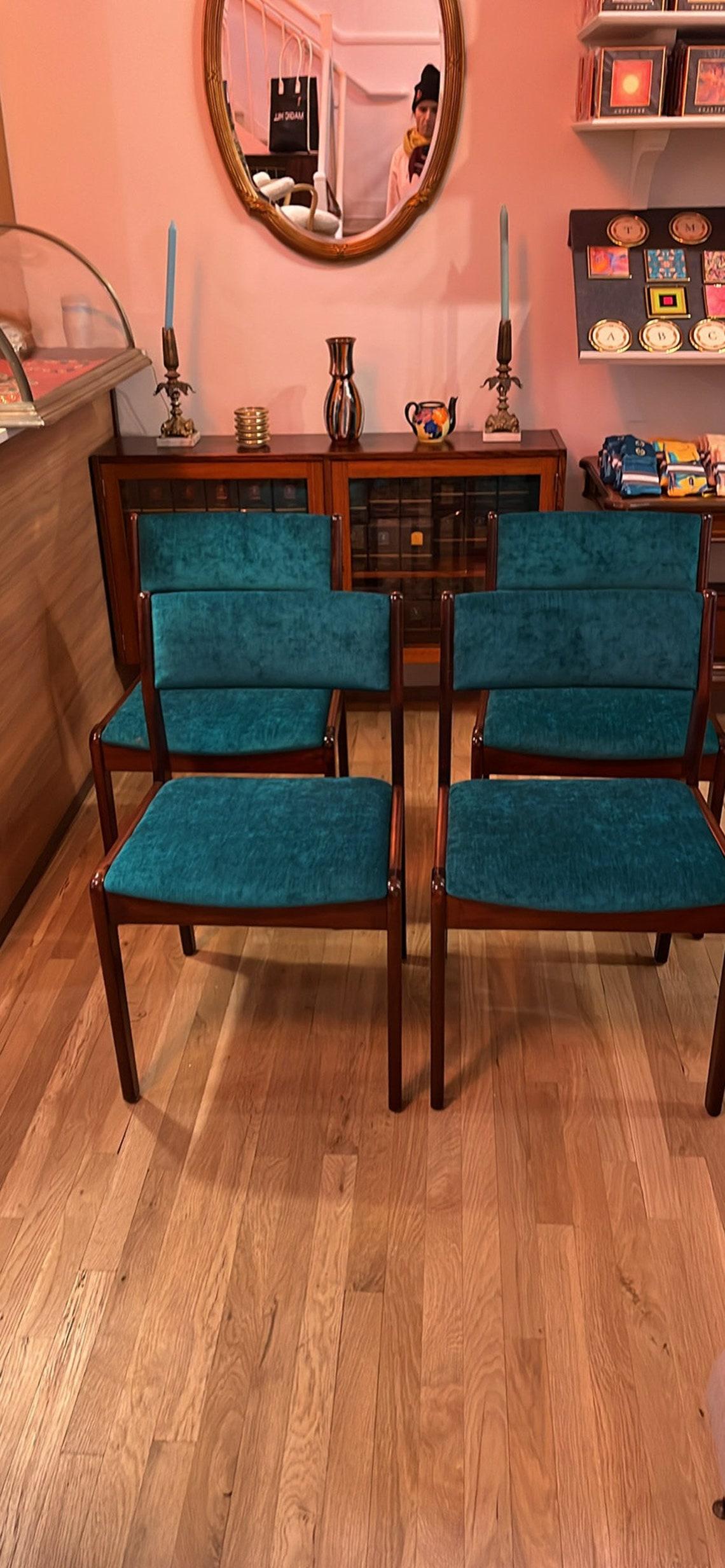 Mid-Century Modern Mid Century curated rosewood dining chairs 1960s For Sale