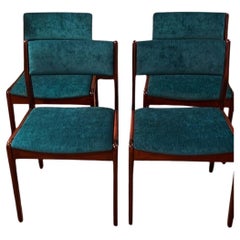 Vintage Mid Century curated rosewood dining chairs 1960s
