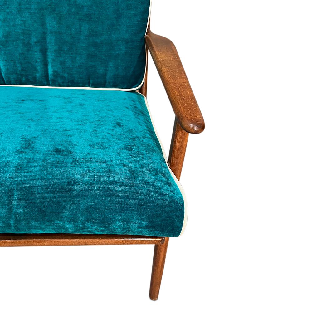 Mid-Century Curated Walnut arm lounge chair 1960s Circa 5