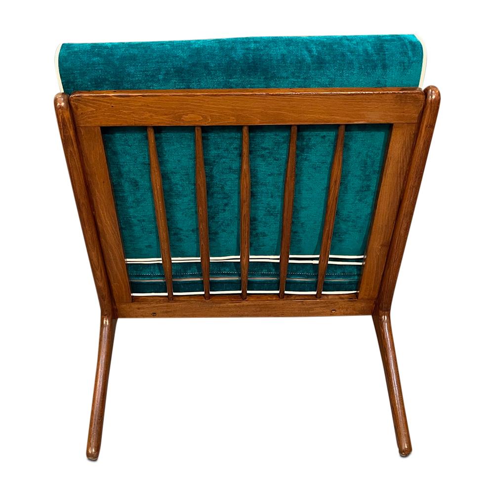 Mid-Century Curated Walnut arm lounge chair 1960s Circa 7