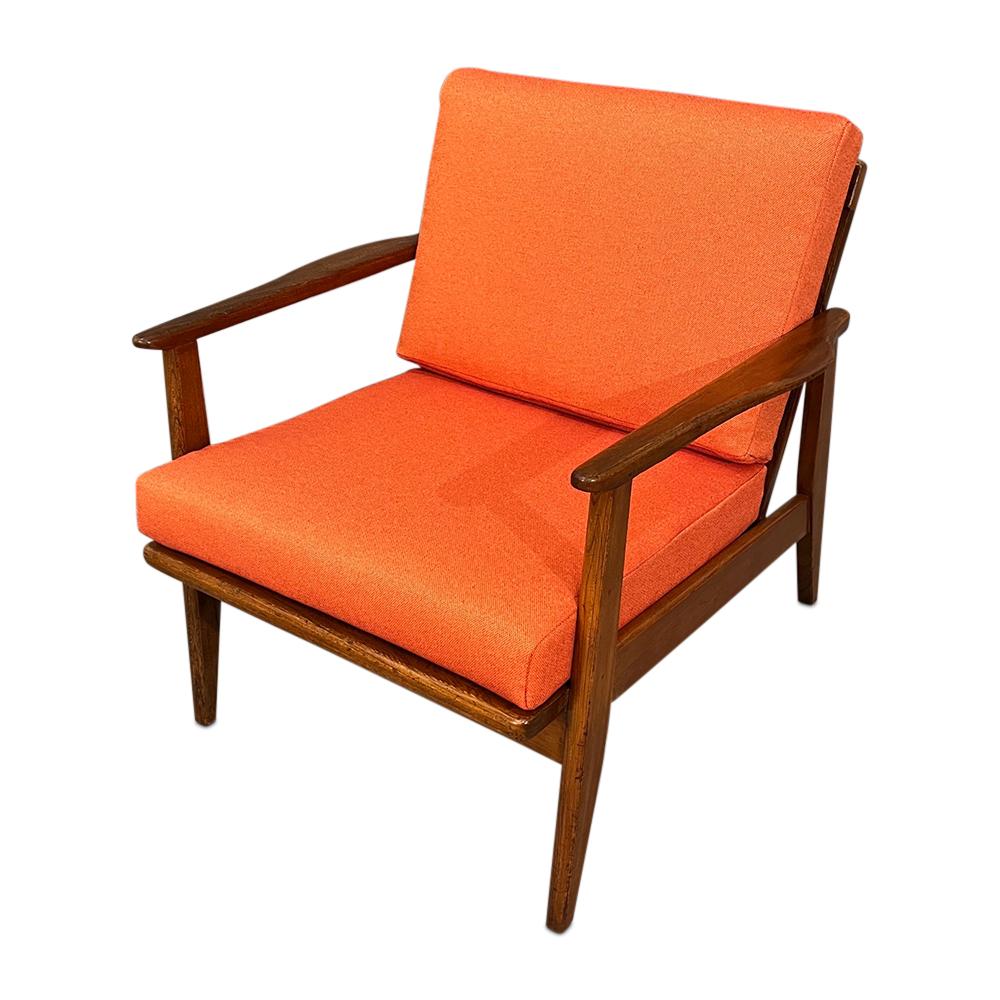 Mid-Century, Curated, Walnut Arm Lounge Chair, 1960s Circa 2