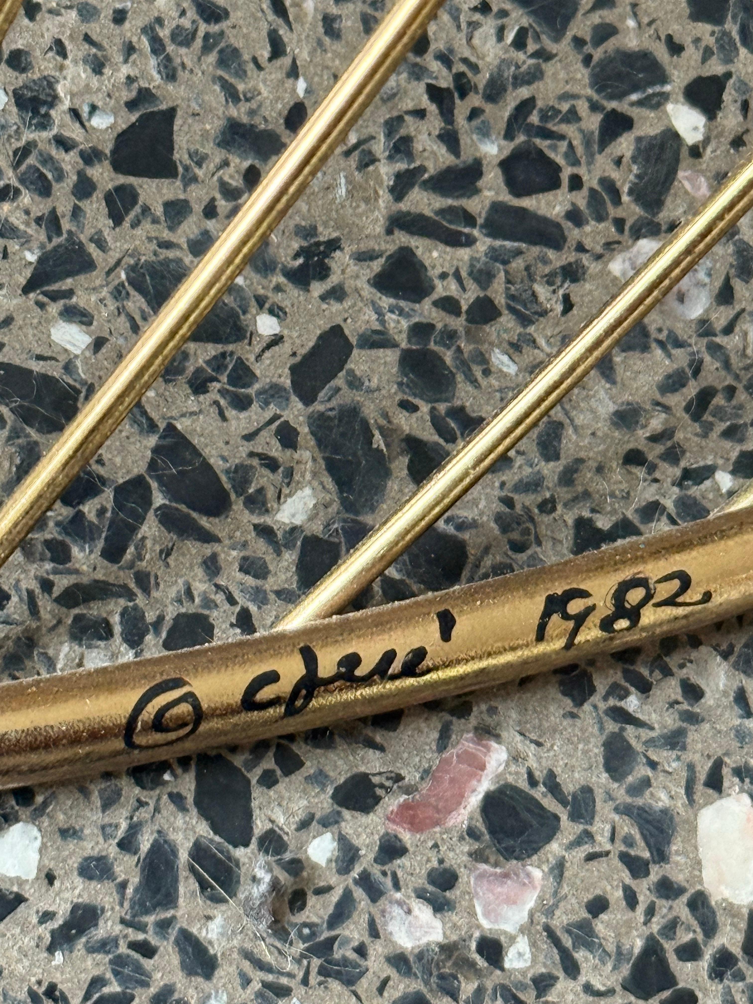 Mid-Century Curtis Jere Brass Map Wall Sculptures - a Pair For Sale 5