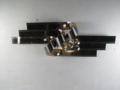 Midcentury Curtis Jeré Metal Ribbon Wall Art