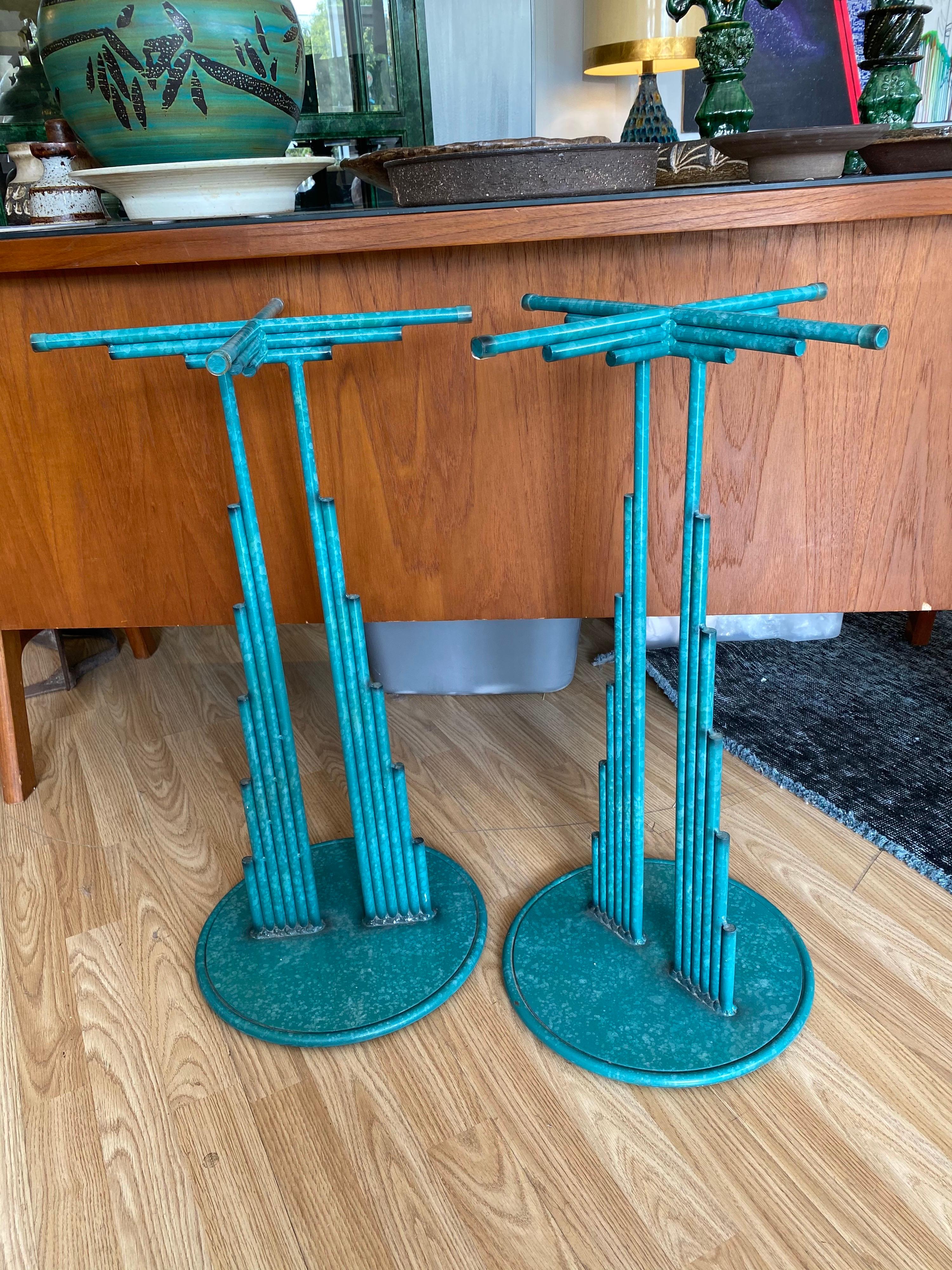 Mid-Century Curtis Jere Side Table Stands 2