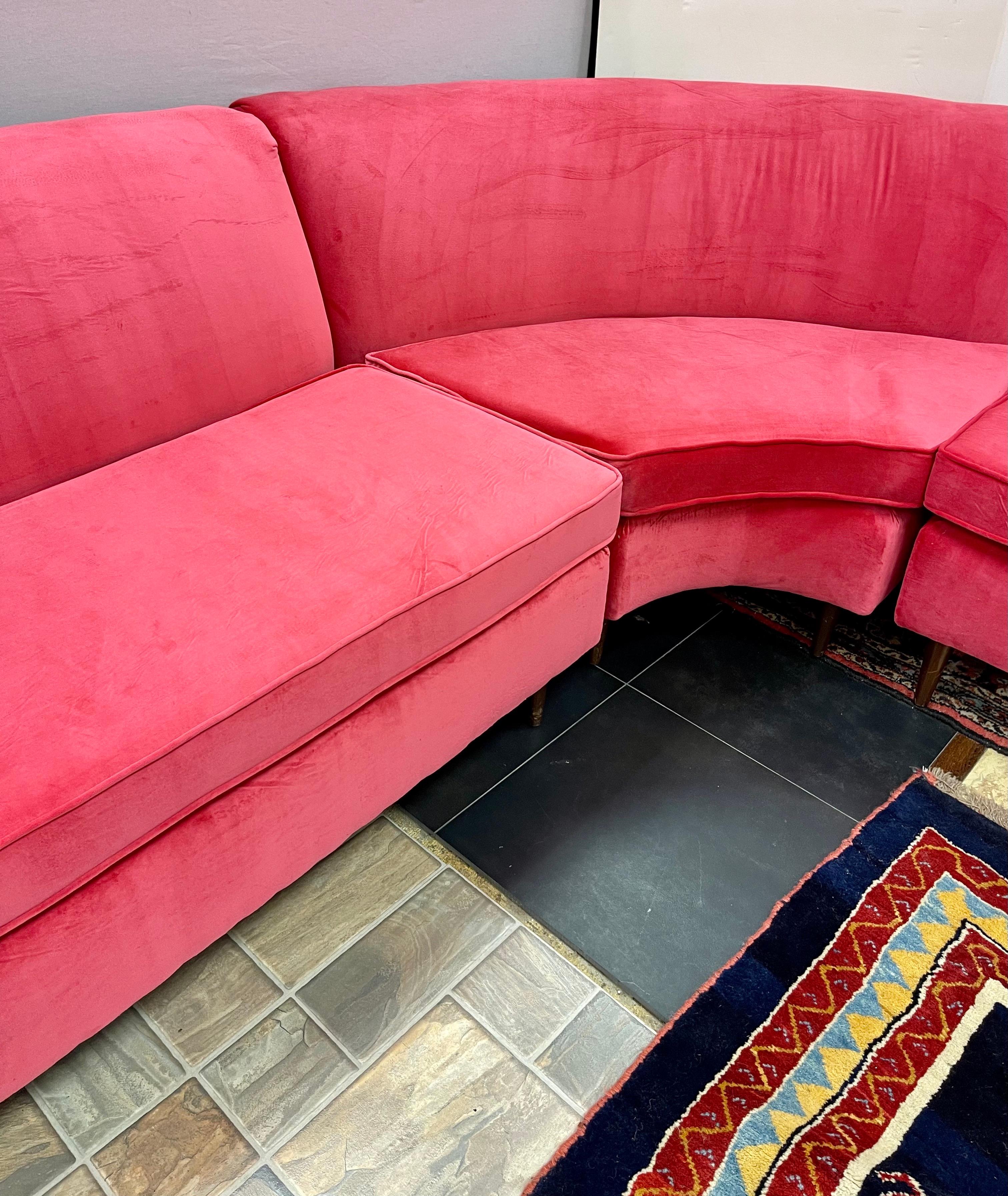 hot pink sectional