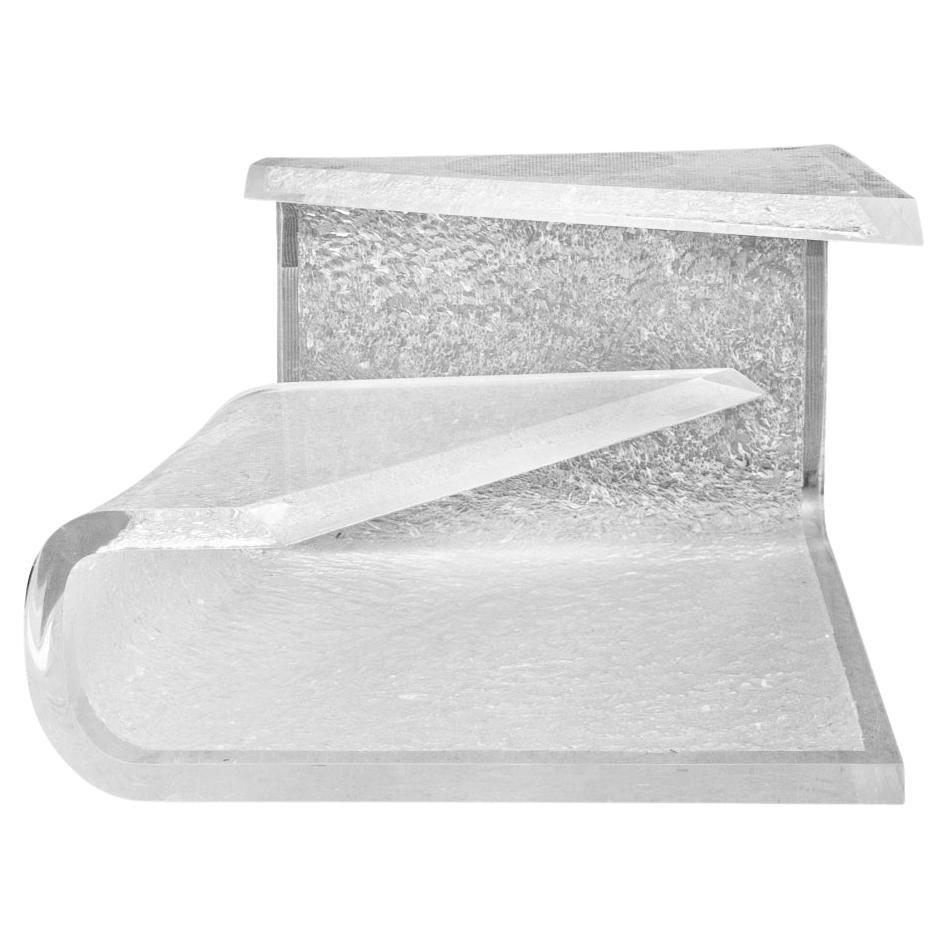 Lucite Table Translucent Modernist Rectilinear Translucent Lucite Occasional/ Side Table For ...