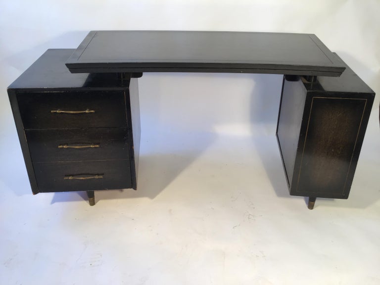 Midcentury Curved Desk at 1stDibs