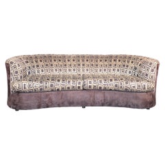 Mid-Century Curved Sofa