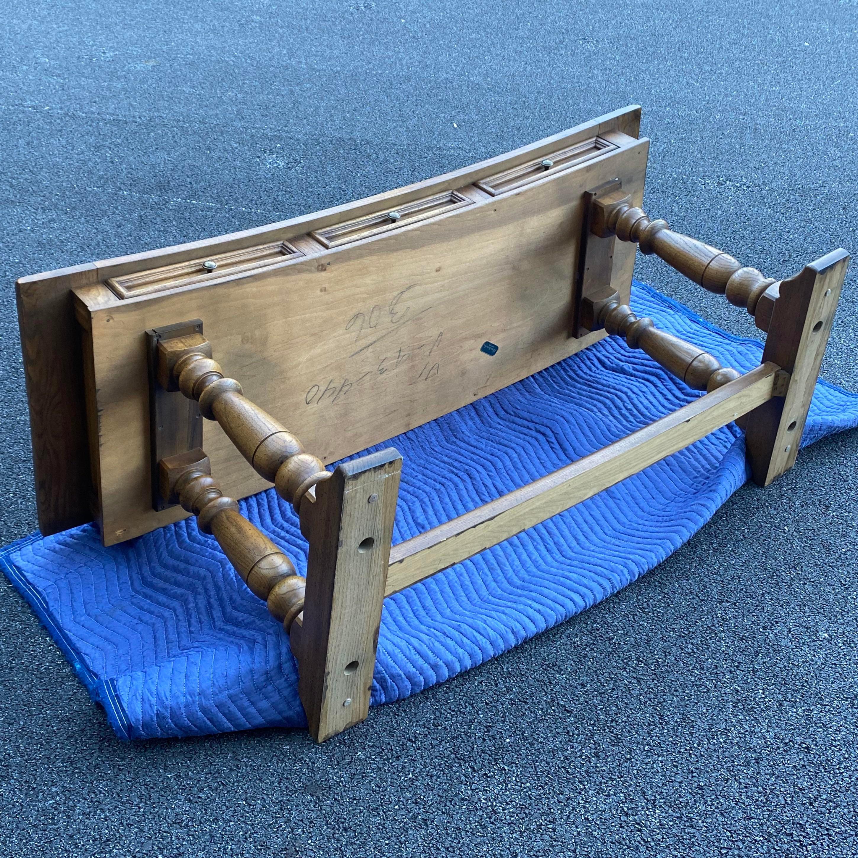 Mid-Century Curved Trestle Base Writing Desk from J.B. Van Sciver 6