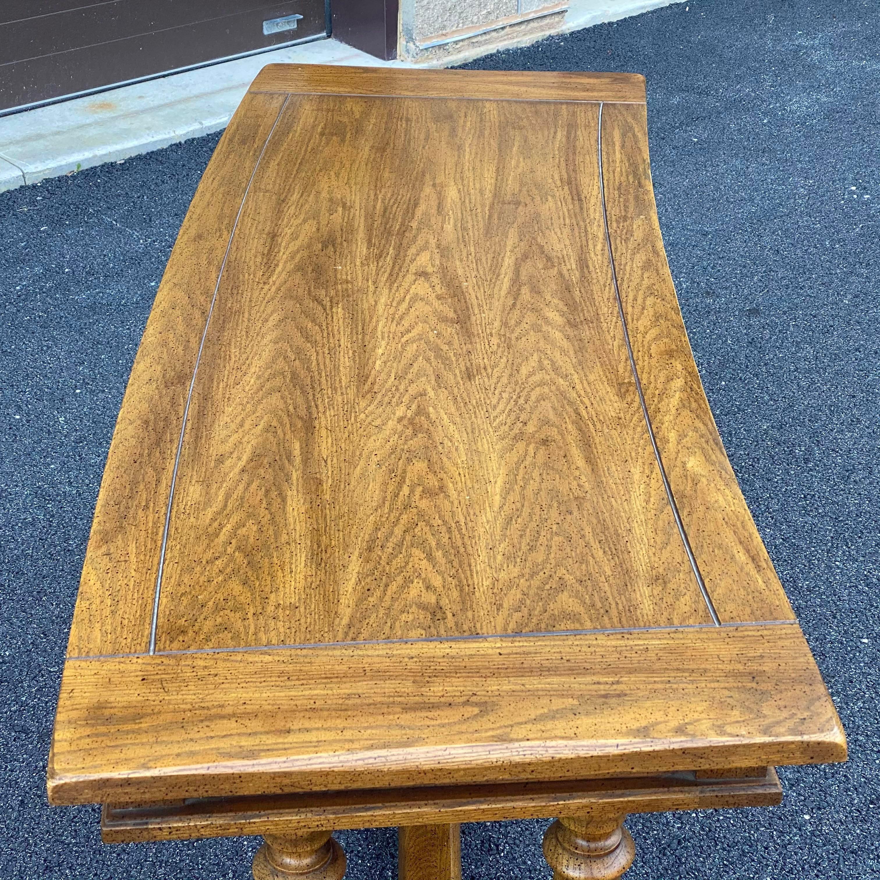 20th Century Mid-Century Curved Trestle Base Writing Desk from J.B. Van Sciver