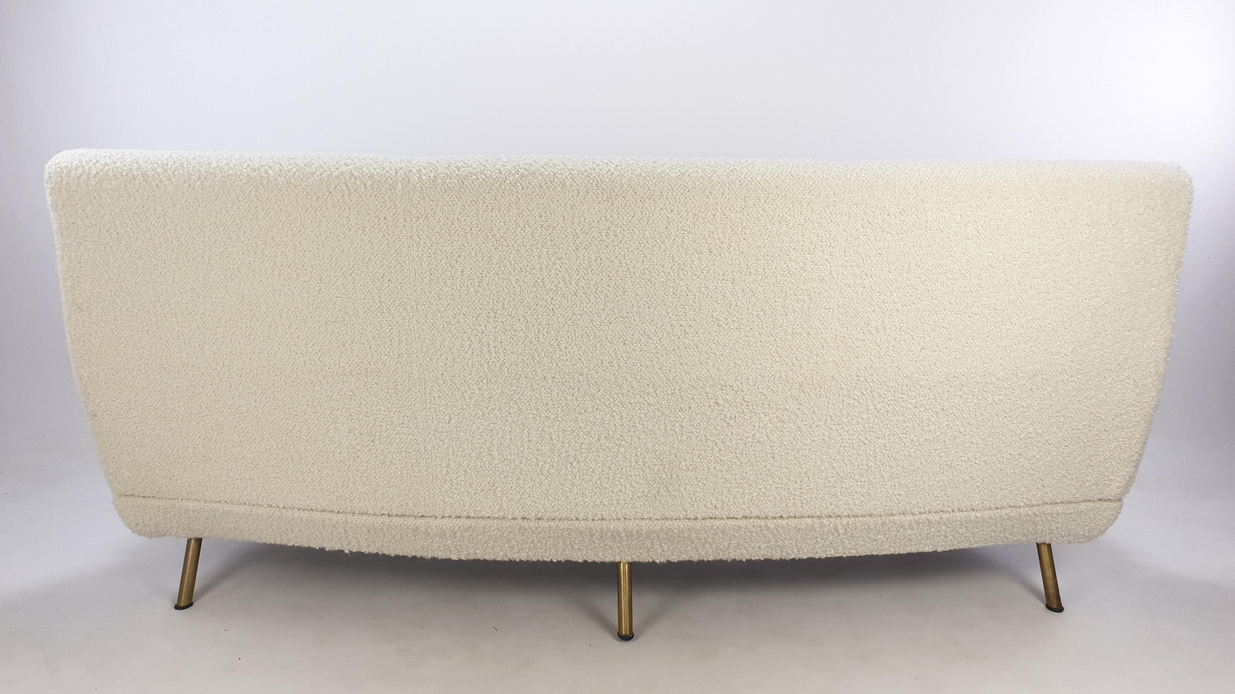 Mid Century Curved Triennale Sofa by Marco Zanuso for Arflex, Italy, 1950s 6